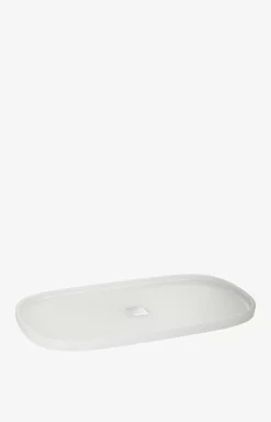 Large Crystal Line tray in white