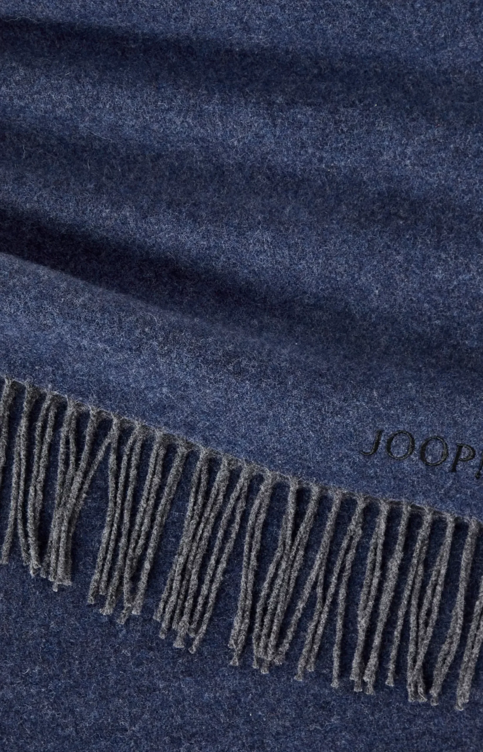 Larsen Wool Scarf in Dark Blue