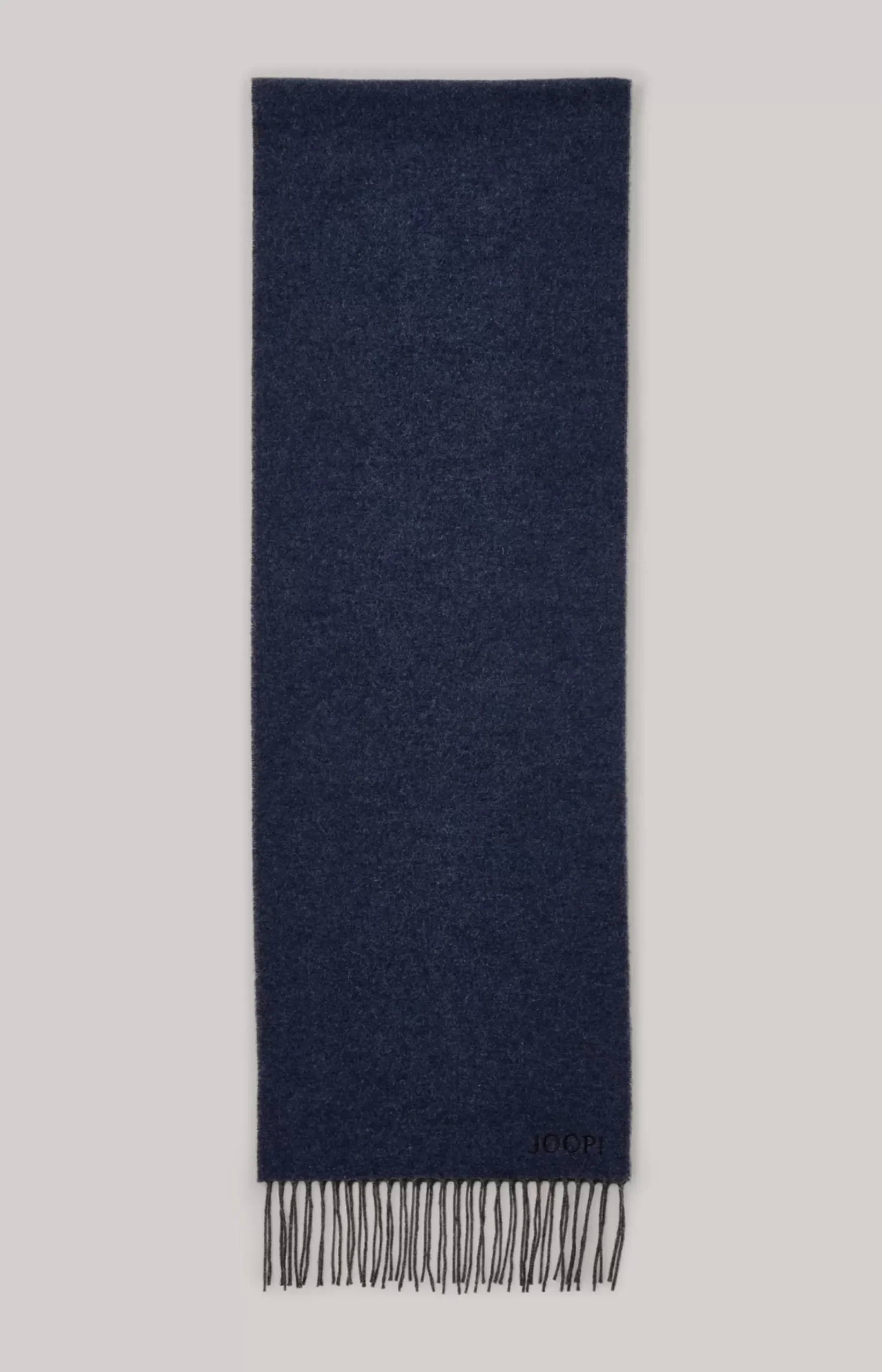 Larsen Wool Scarf in Dark Blue