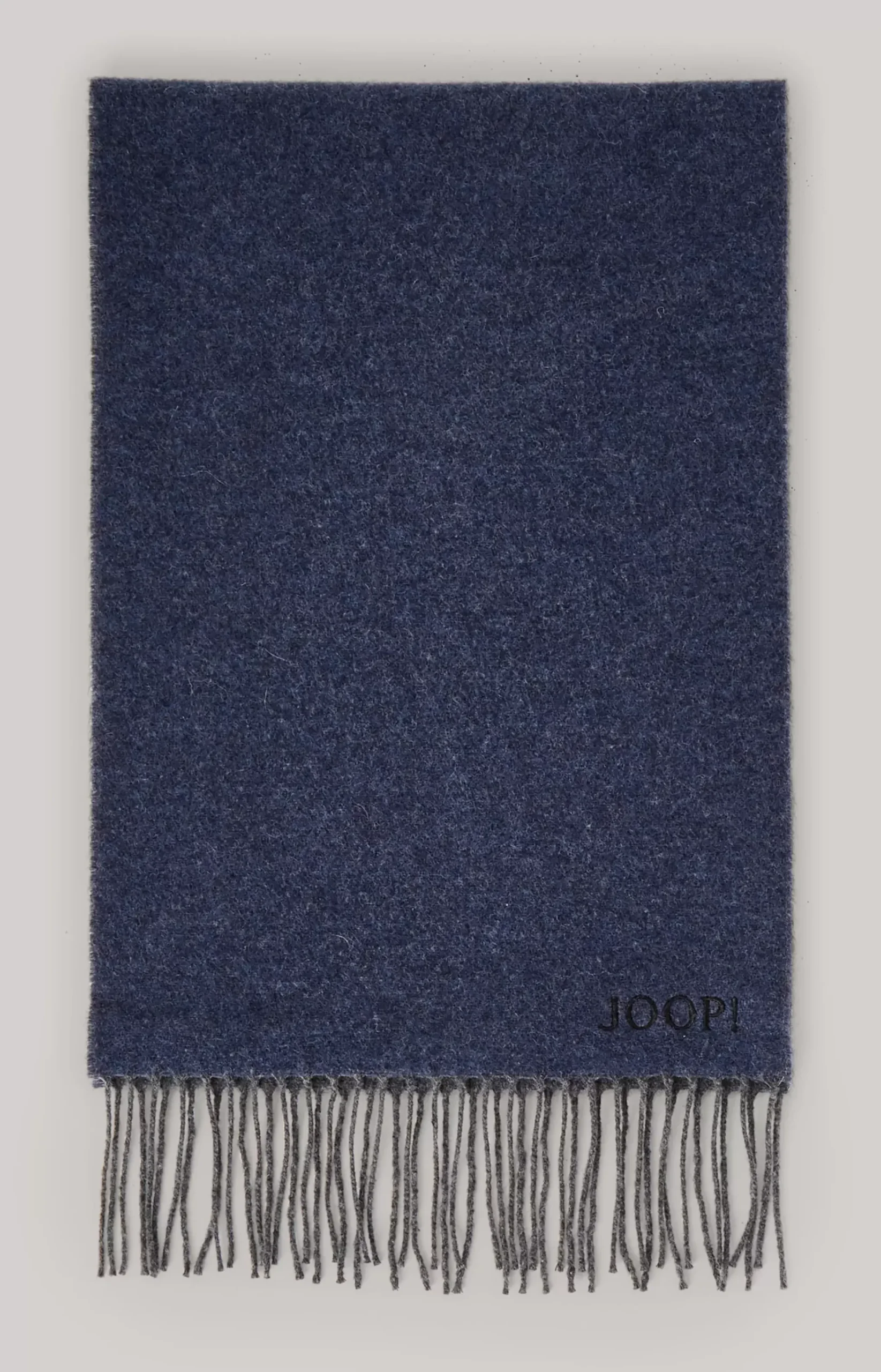 Larsen Wool Scarf in Dark Blue