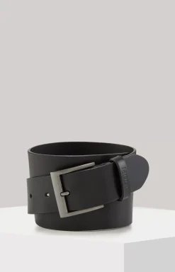 Leather Belt in Black