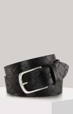 Leather Belt in Black
