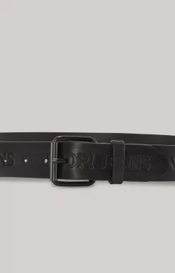 Leather Belt in Black