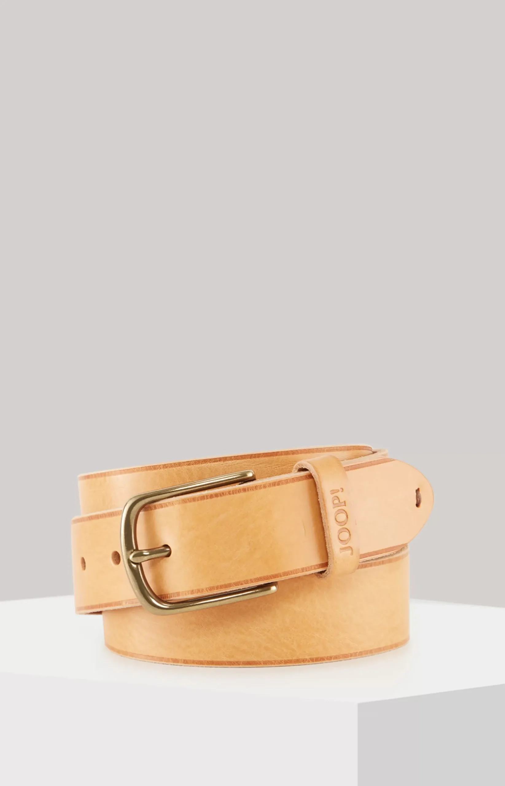 Leather Belt in Cognac