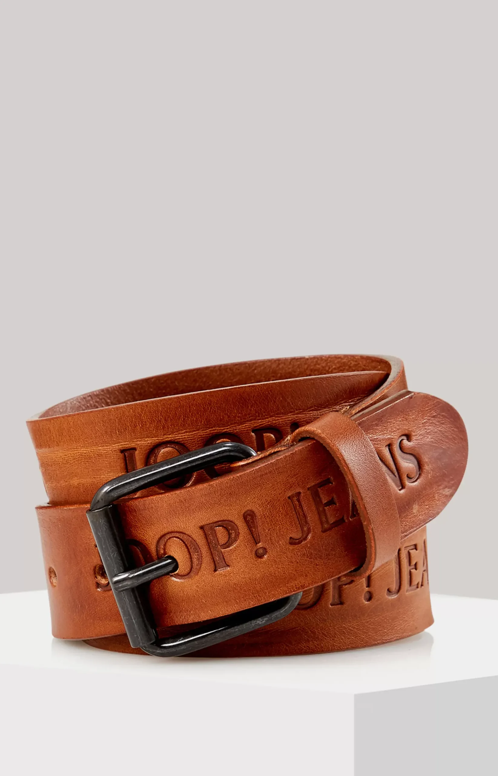 Leather Belt in Cognac