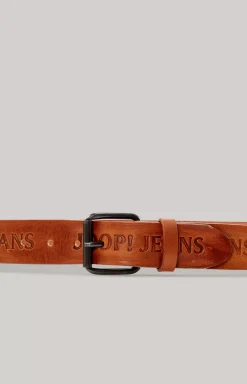Leather Belt in Cognac