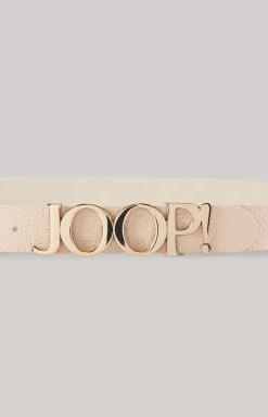 Leather Belt in Cream