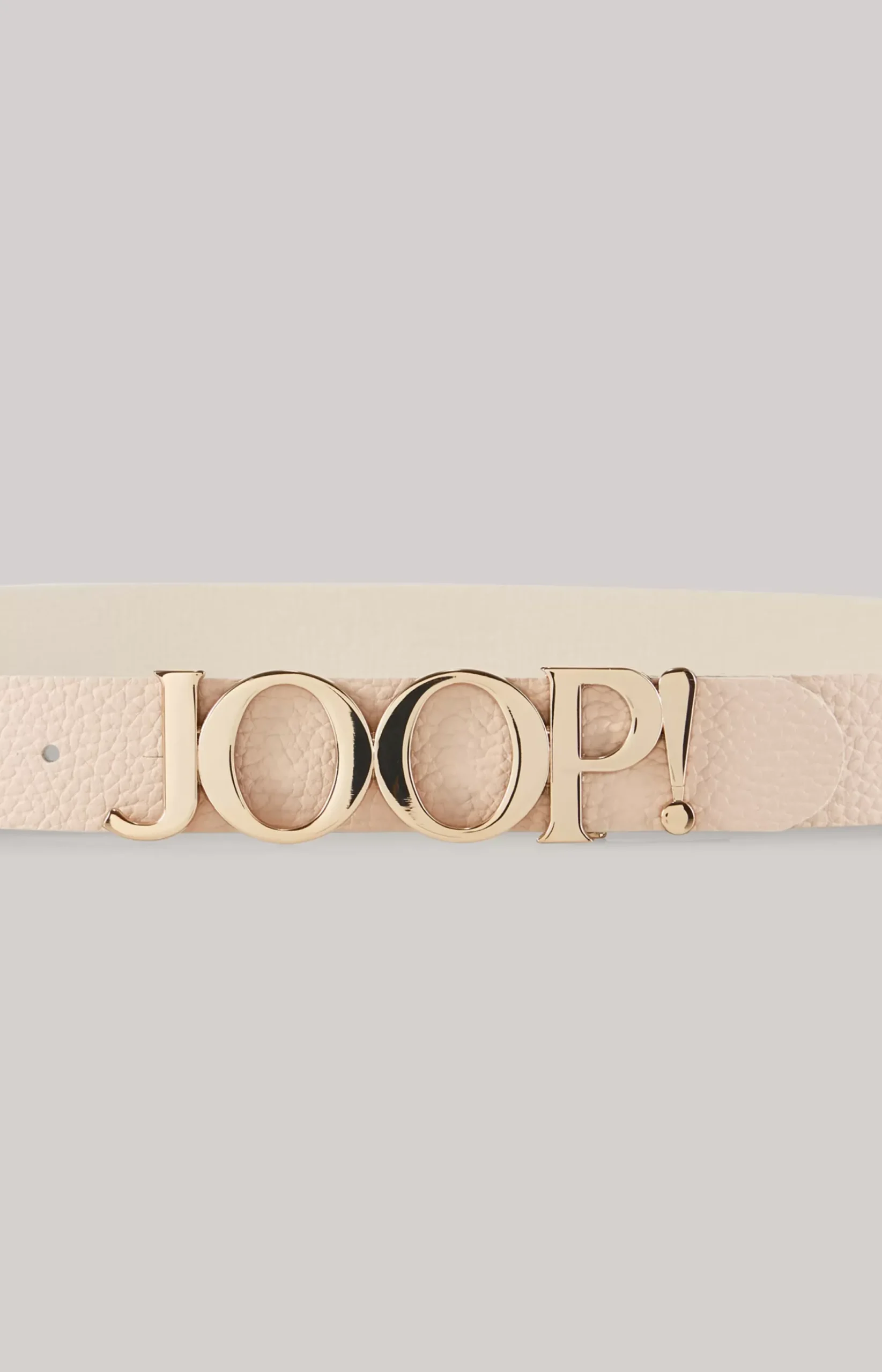 Leather Belt in Cream