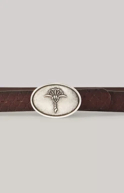 Leather Belt in Dark Brown
