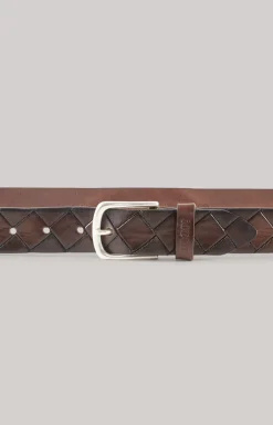 Leather Belt in Dark Brown