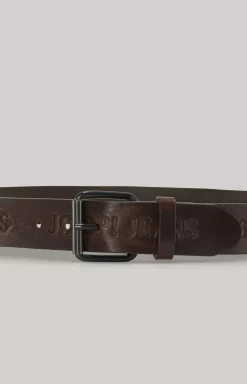 Leather Belt in Dark Brown