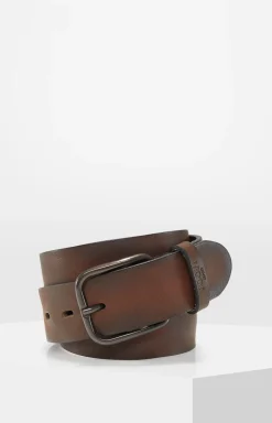 Leather Belt in Dark Brown