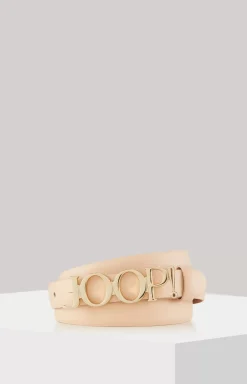 Leather Belt in Nude