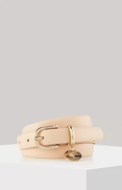 Leather Belt in Nude