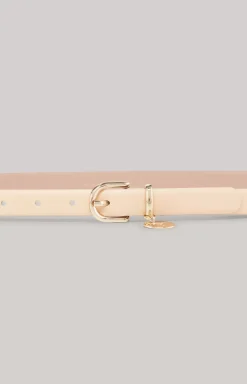 Leather Belt in Nude