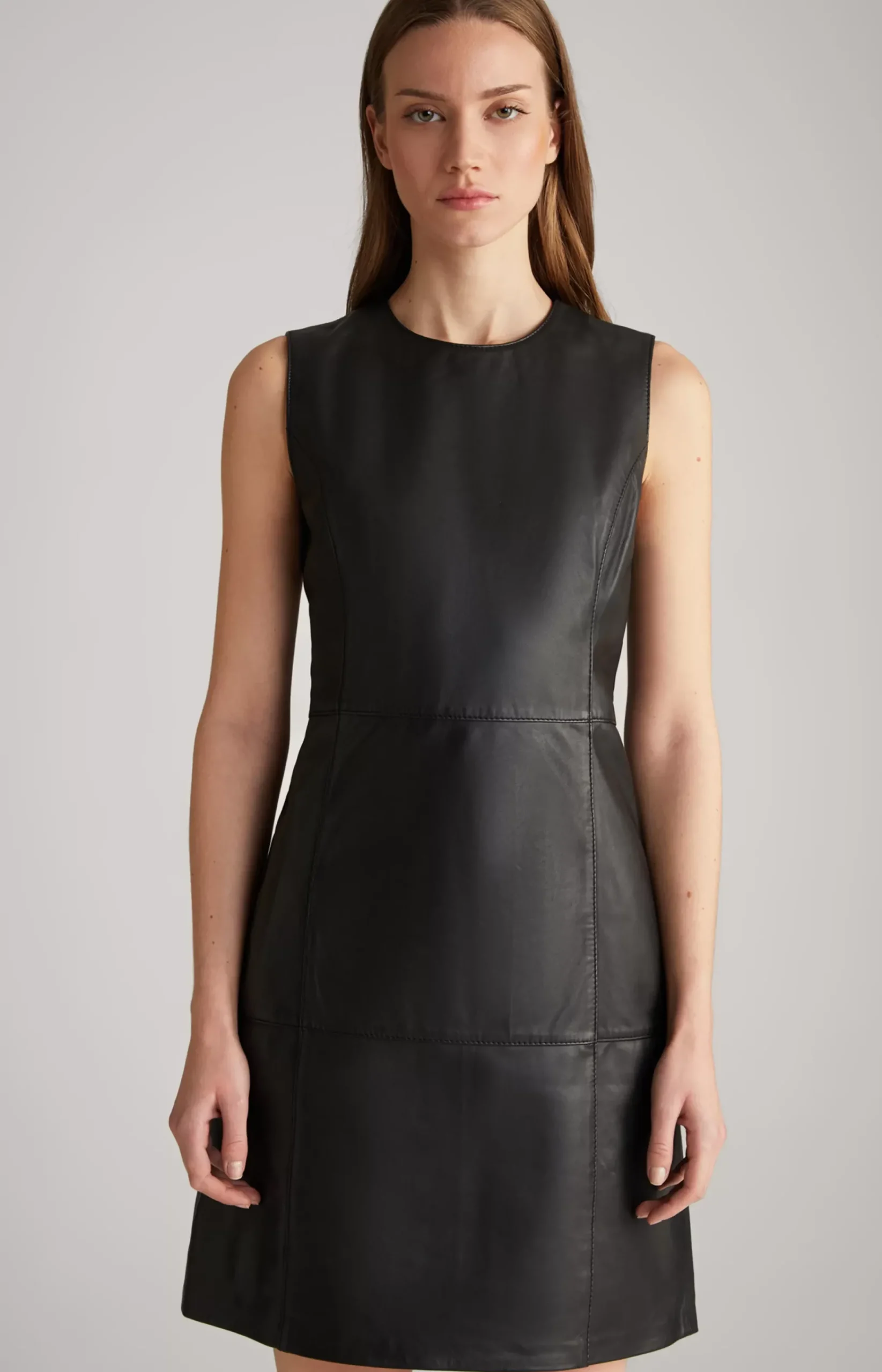 Leather Dress in Black