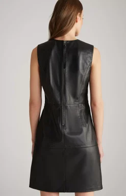Leather Dress in Black