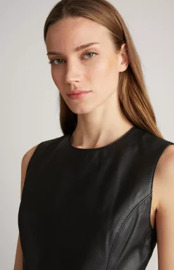Leather Dress in Black