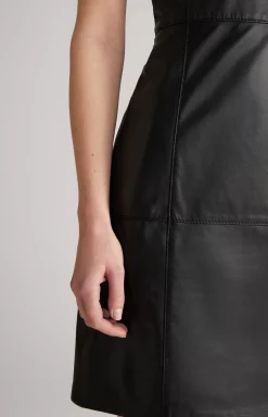 Leather Dress in Black
