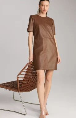 Leather Dress in Brown