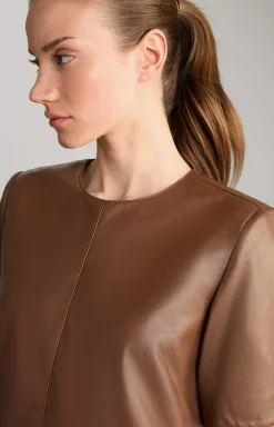 Leather Dress in Brown