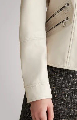 Leather Jacket in Champagne