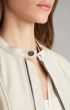 Leather Jacket in Champagne