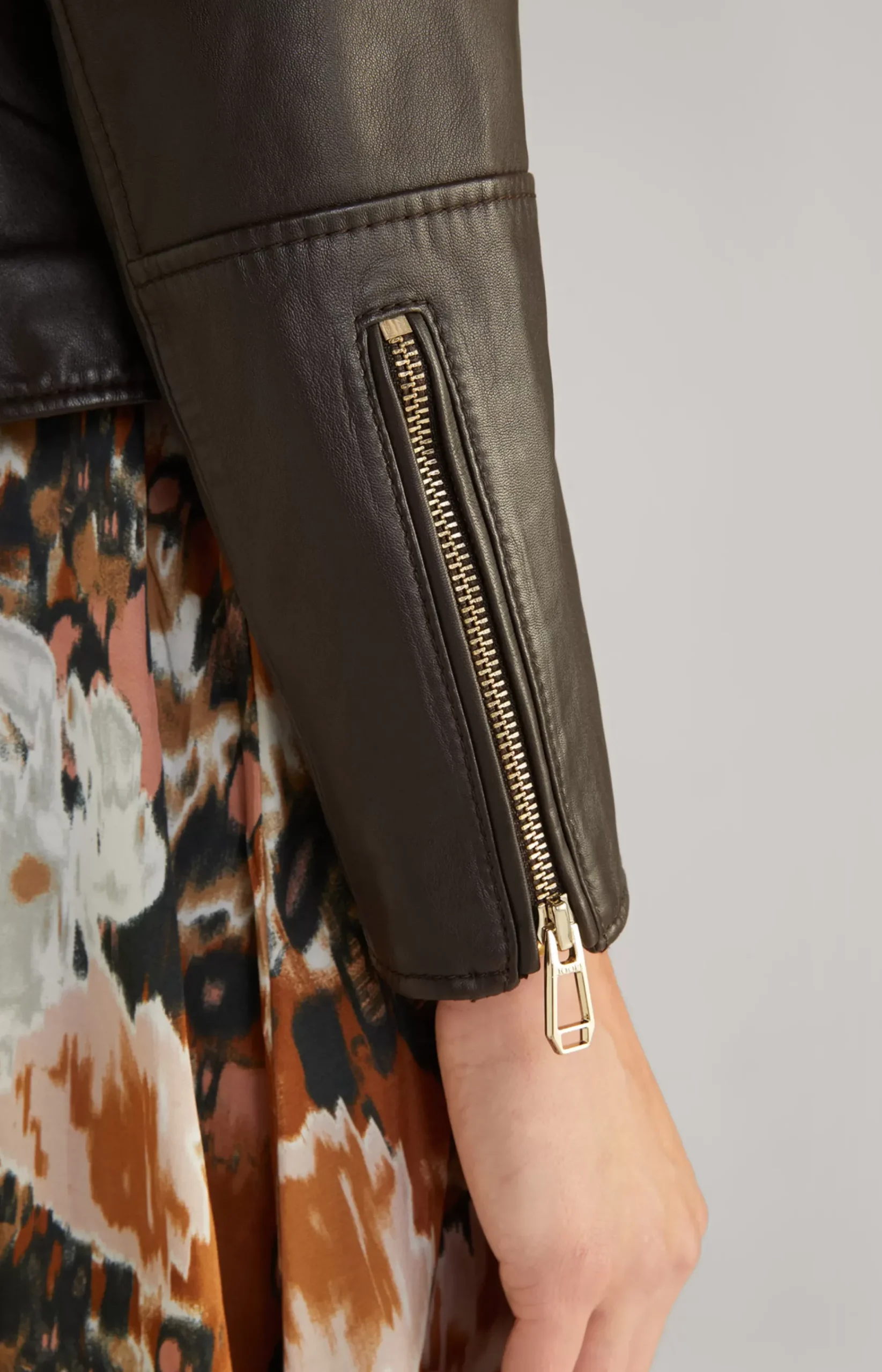 Leather Jacket in Dark Brown