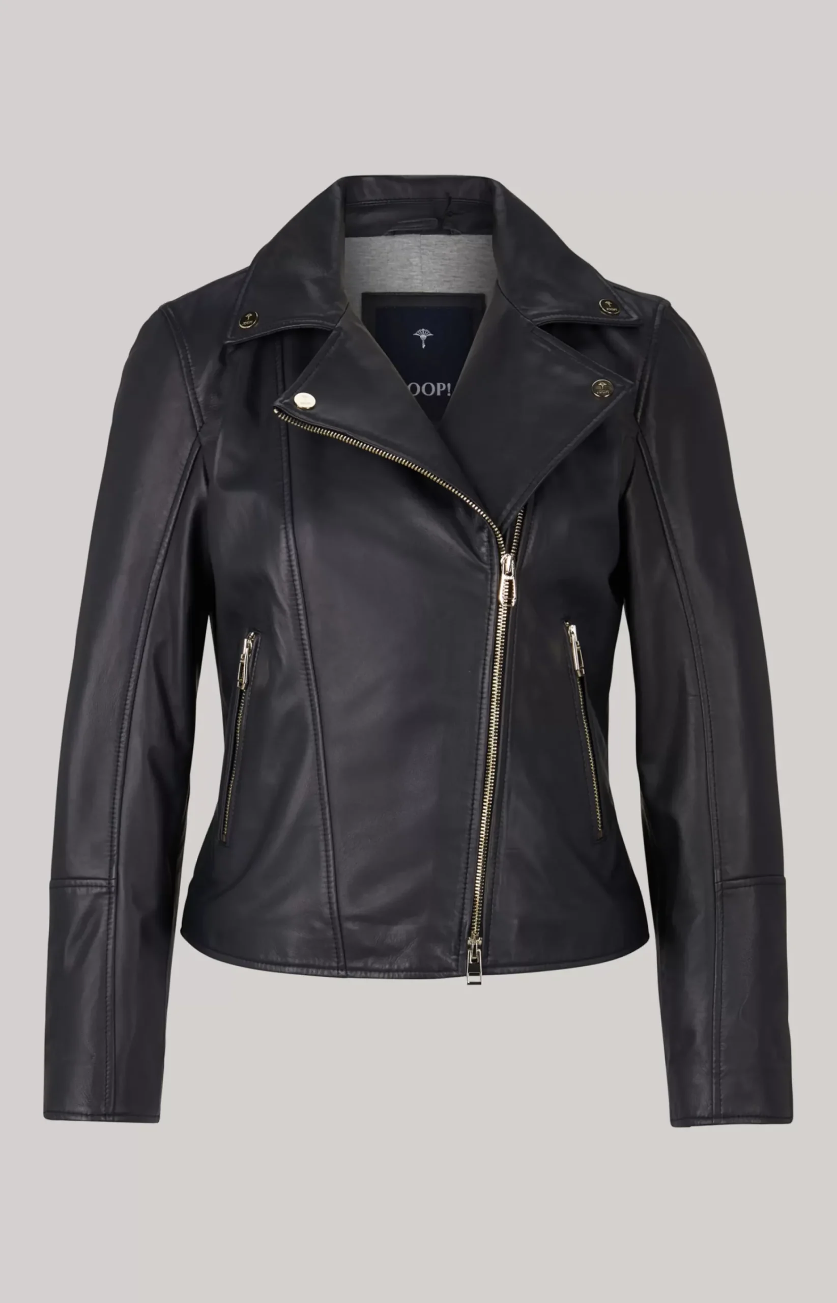 Leather Jacket in Navy
