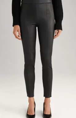 Leather Jeggings in Black