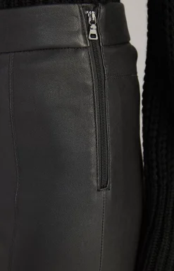 Leather Jeggings in Black