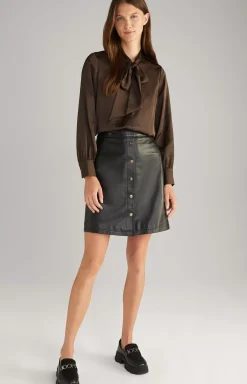 Leather Skirt in Black