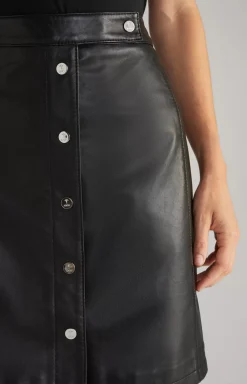 Leather Skirt in Black