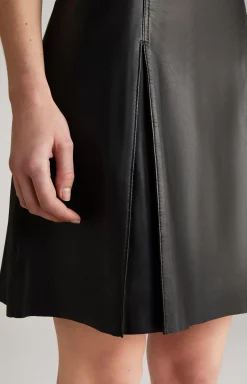Leather Skirt in Black