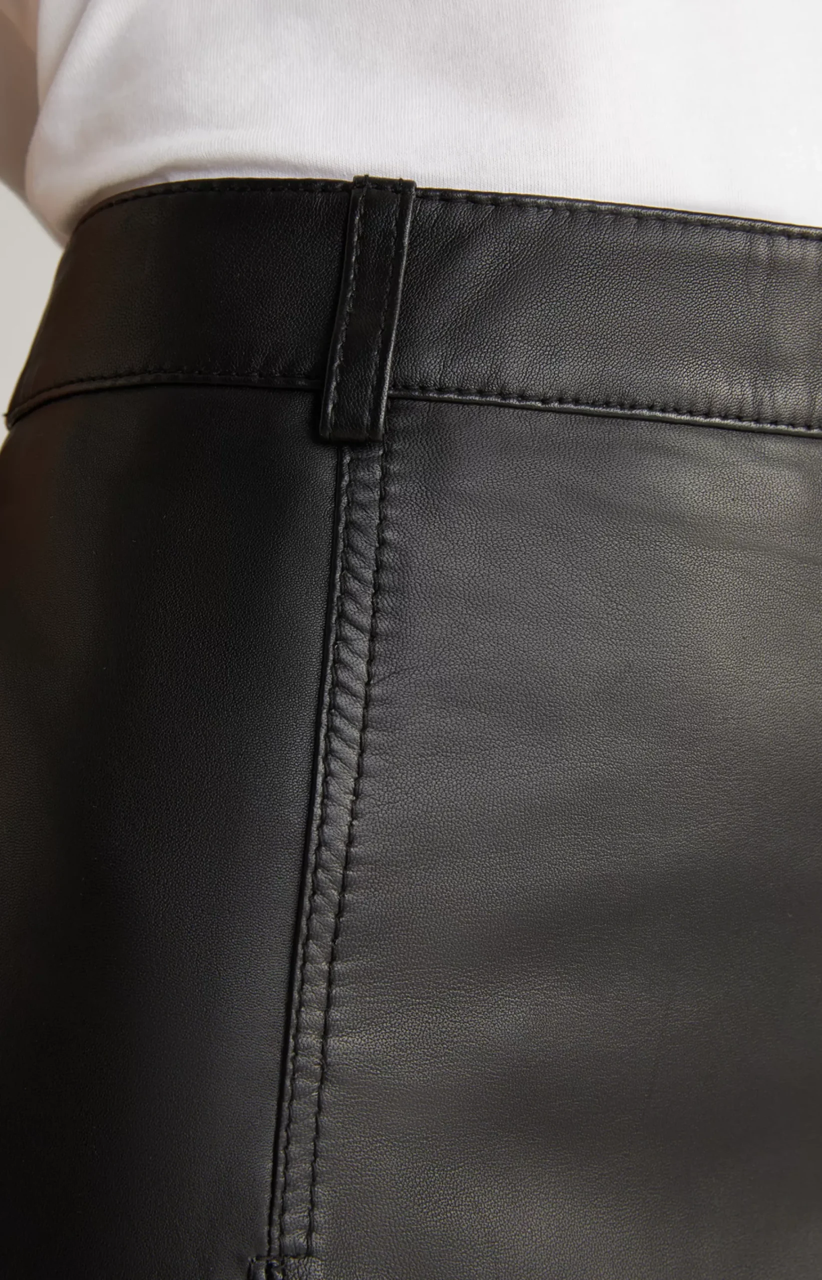Leather Skirt in Black