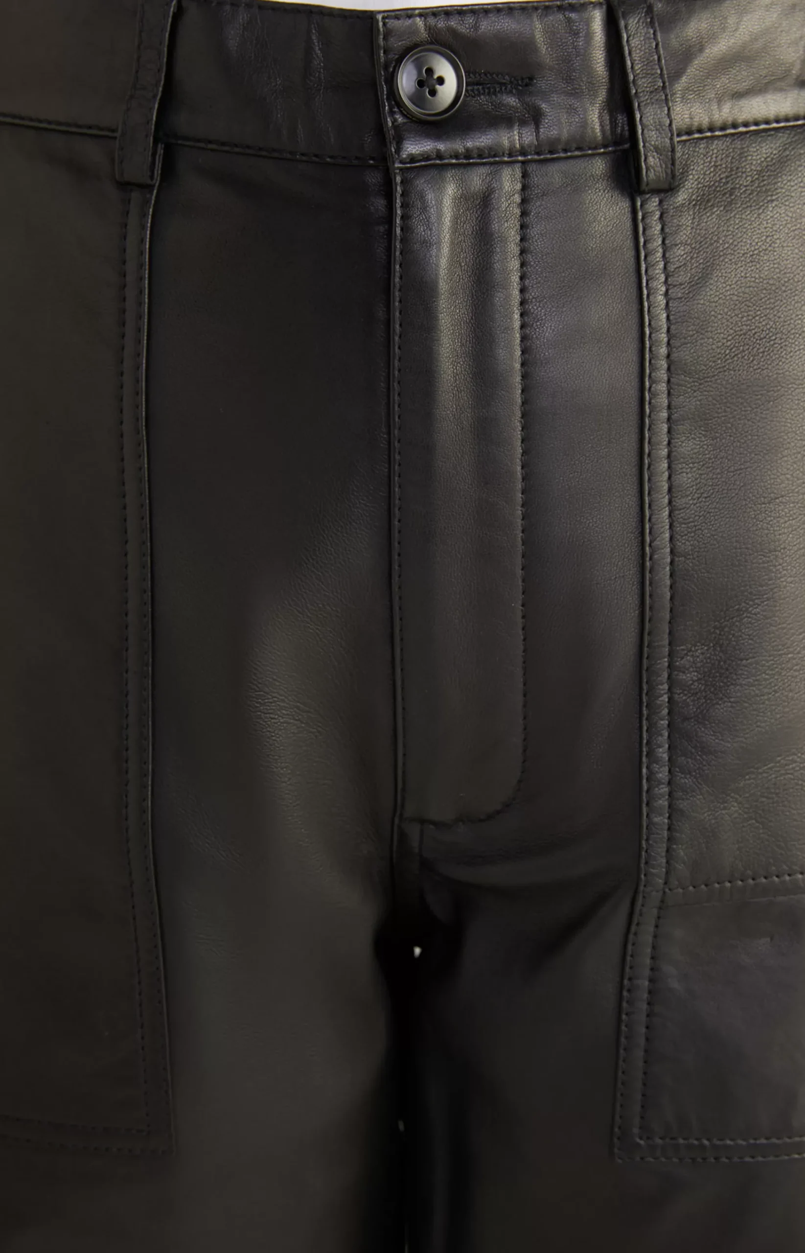 Leather Trousers in Black