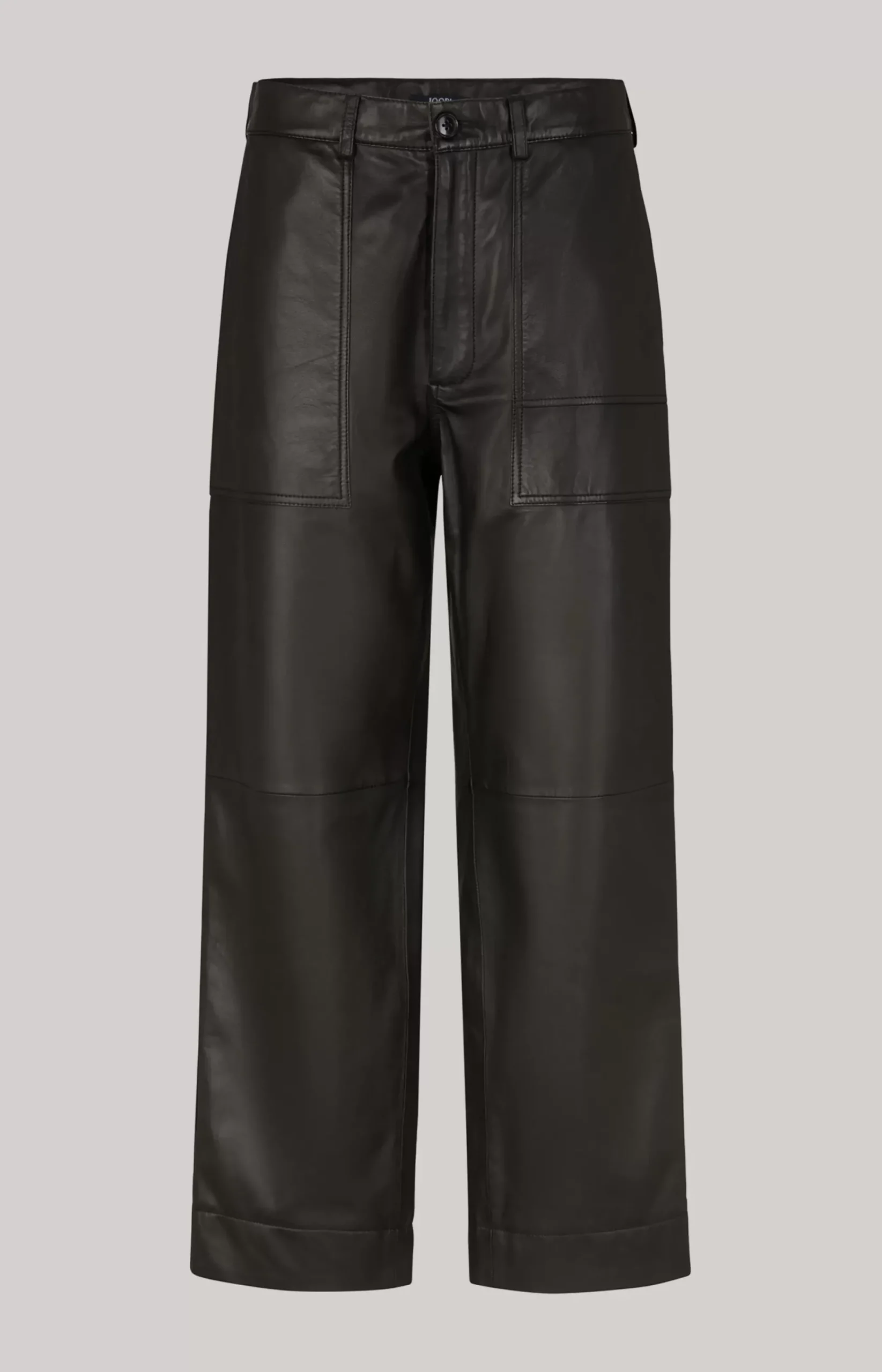 Leather Trousers in Black