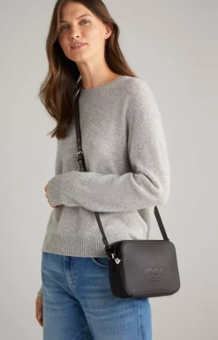 Lettera Cloe Shoulder Bag in Dark Grey