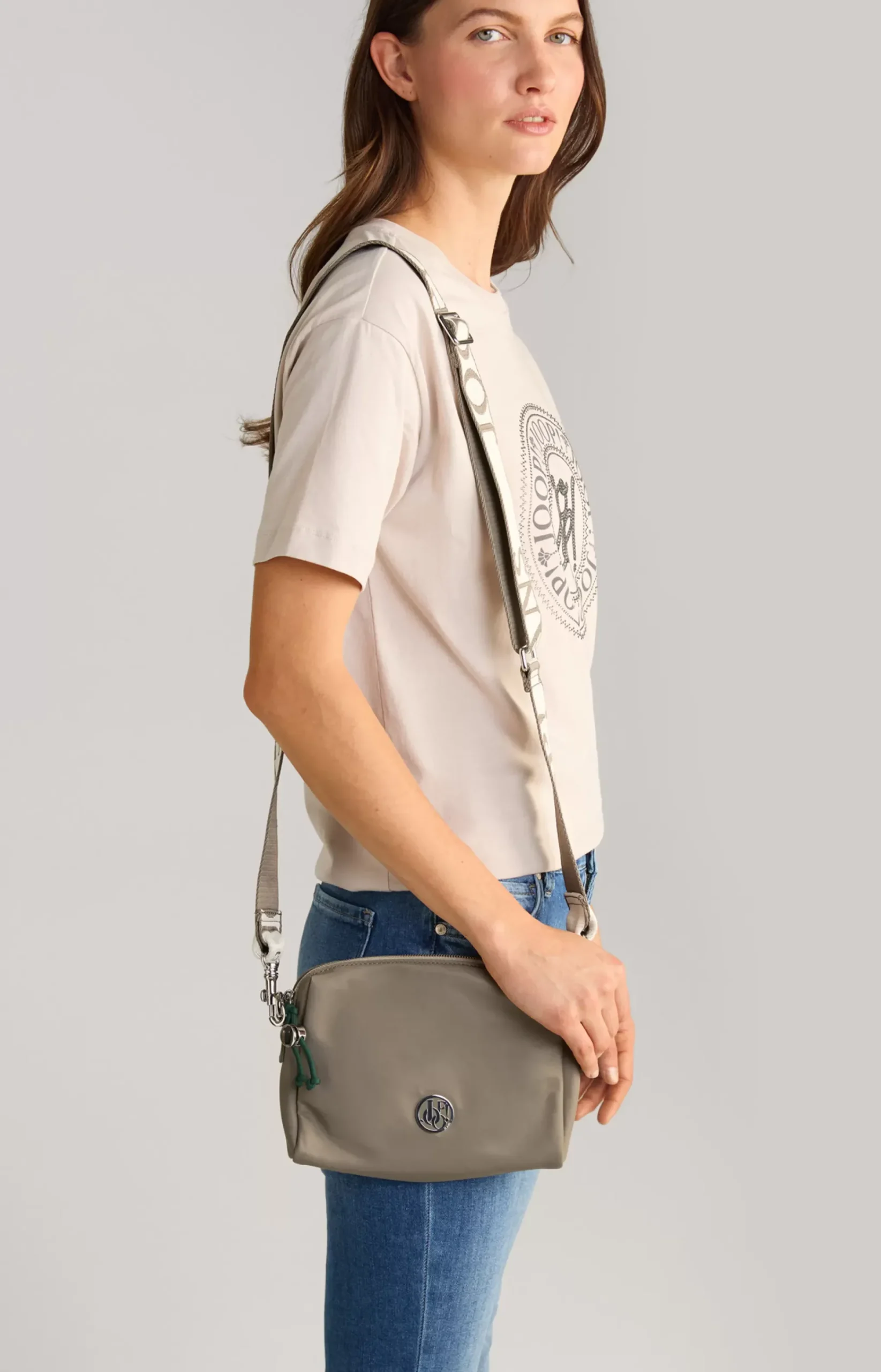 Lietissimo Loretta Shoulder Bag in Grey