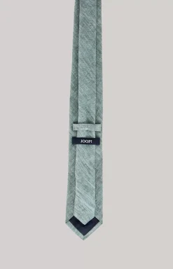 Linen Tie in Mottled Medium Green