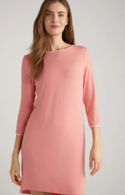 Long Loungewear Shirt in Flamingo