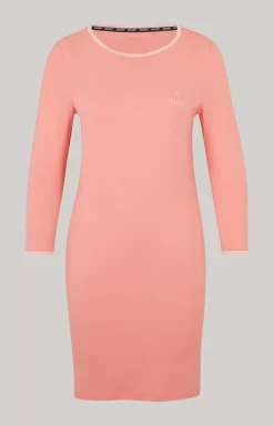 Long Loungewear Shirt in Flamingo