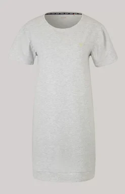 Long Loungewear Shirt in Grey Melange