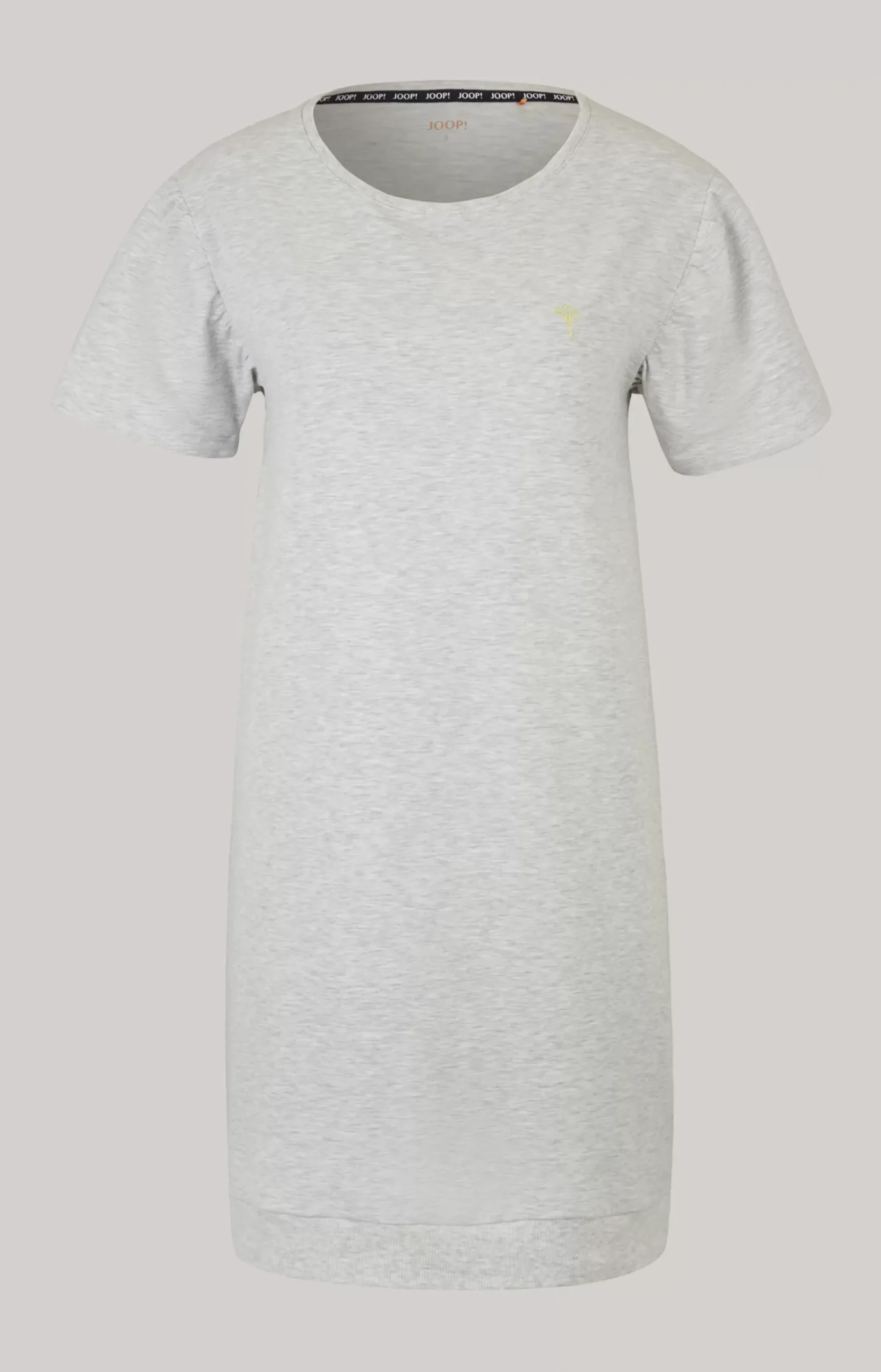 Long Loungewear Shirt in Grey Melange