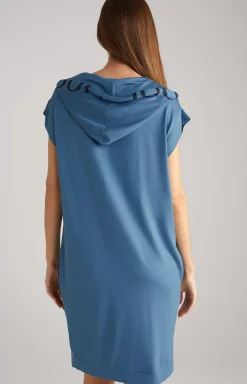 Long Loungewear Shirt in Ocean Blue
