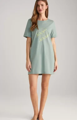 Long Loungewear Shirt in Sea Grass