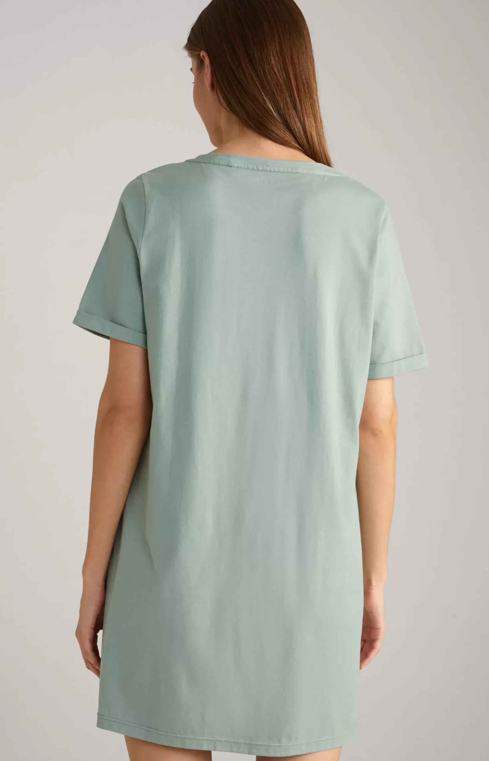 Long Loungewear Shirt in Sea Grass