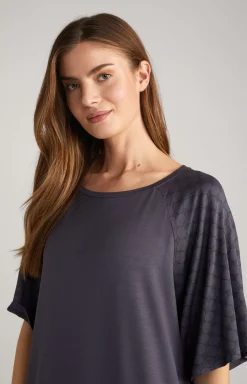 Long Loungewear Shirt in Anthracite