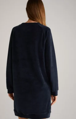 Long Loungewear Sweater in Midnight Blue