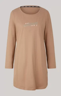 Long Shirt Loungewear in Camel